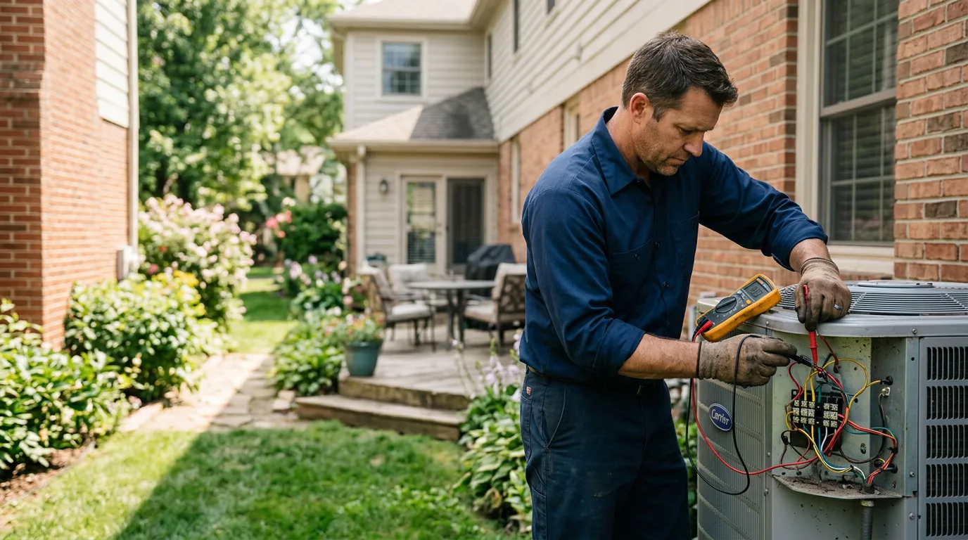 HVAC technician working near Mizpah, MN